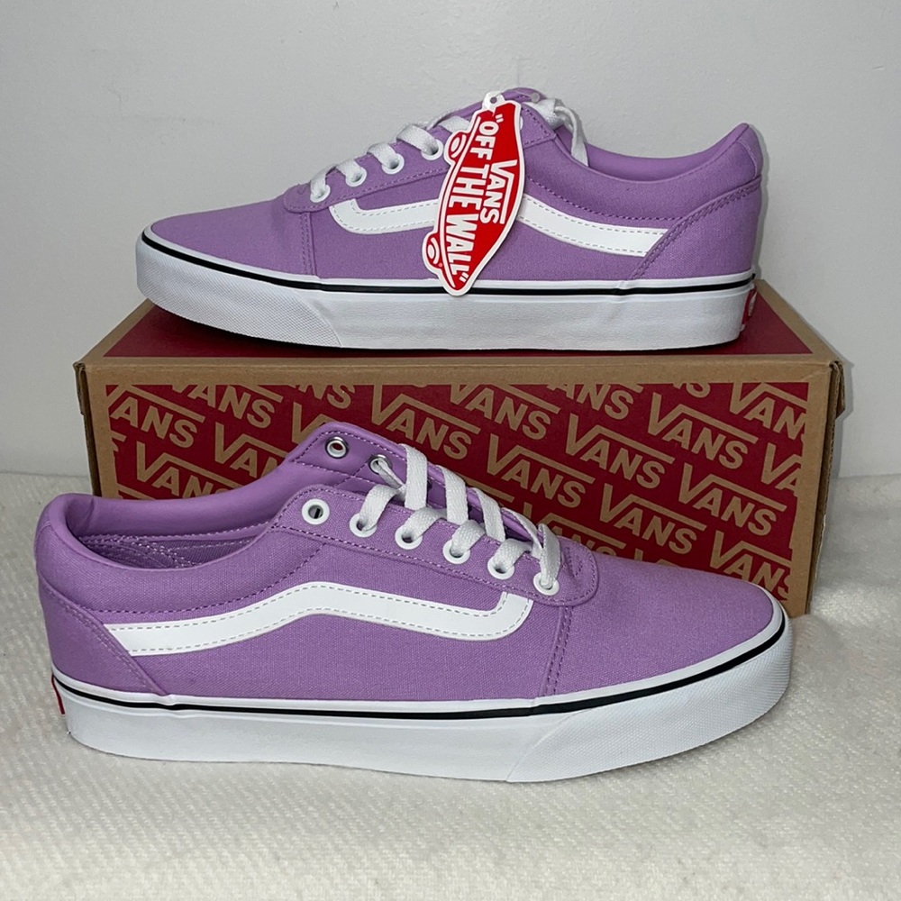 Vans Women's Ward Lavender Canvas Skate Shoes - Size 6